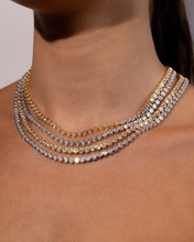 Load image into Gallery viewer, Helene Bezel CZ Tennis Necklace