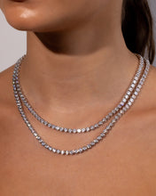 Load image into Gallery viewer, Helene Bezel CZ Tennis Necklace