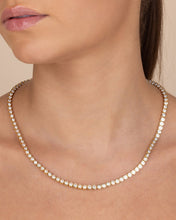 Load image into Gallery viewer, Helene Bezel CZ Tennis Necklace