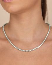 Load image into Gallery viewer, Helene Bezel CZ Tennis Necklace