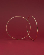 Load image into Gallery viewer, 2.7" Infinity Hoop Earrings