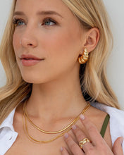 Load image into Gallery viewer, Brenna Triple Layered Chain Necklace