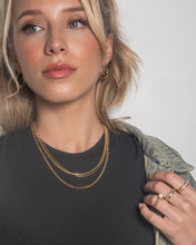 Load image into Gallery viewer, Brenna Triple Layered Chain Necklace