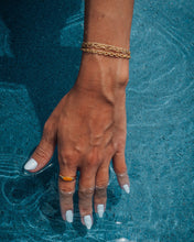 Load image into Gallery viewer, Sterling Silver Enamel Open Signet Ring