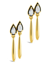 Load image into Gallery viewer, Nyx CZ & Enamel Dangle Earrings