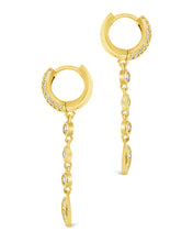Load image into Gallery viewer, Malin CZ Drop Hoop Earrings