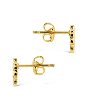 Load image into Gallery viewer, Rose Petal CZ Stud Earrings