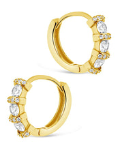 Load image into Gallery viewer, Iskra CZ Micro Hoop Earrings