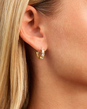 Load image into Gallery viewer, Iskra CZ Micro Hoop Earrings