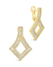 Load image into Gallery viewer, Amina CZ Statement Drop Earrings