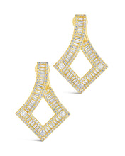 Load image into Gallery viewer, Amina CZ Statement Drop Earrings