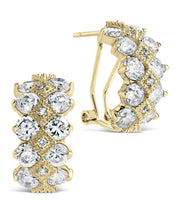 Load image into Gallery viewer, Lena CZ Hoop Earrings