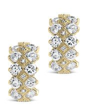 Load image into Gallery viewer, Lena CZ Hoop Earrings