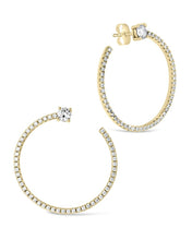 Load image into Gallery viewer, Cindy CZ Circle Stud Earrings