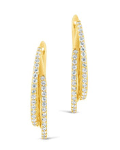 Load image into Gallery viewer, Kyle CZ Hoop Earrings