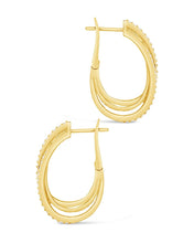 Load image into Gallery viewer, Kyle CZ Hoop Earrings