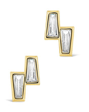 Load image into Gallery viewer, Colsie Tapered CZ Stud Earrings