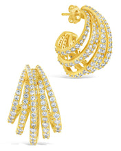 Load image into Gallery viewer, Jenny CZ Statement Hoop Earrings