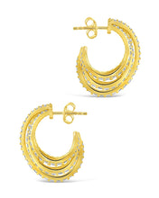 Load image into Gallery viewer, Jenny CZ Statement Hoop Earrings
