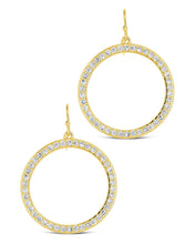 Load image into Gallery viewer, Della CZ Circle Dangle Earrings