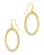 Load image into Gallery viewer, Della CZ Circle Dangle Earrings