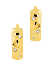 Load image into Gallery viewer, Greer CZ Burst Micro Hoop Earrings