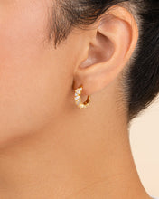 Load image into Gallery viewer, Georgia CZ Micro Hoop Earrings