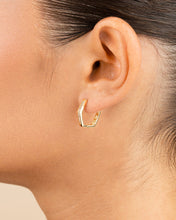 Load image into Gallery viewer, Dani CZ Geometric Micro Hoop Earrings