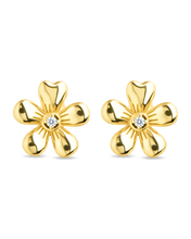 Load image into Gallery viewer, Jocelyn CZ Micro Flower Stud Earrings