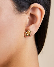 Load image into Gallery viewer, Jocelyn CZ Micro Flower Stud Earrings