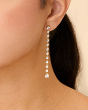 Load image into Gallery viewer, Layken CZ Stationed Stud Earrings
