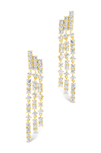 Load image into Gallery viewer, Linda CZ Dangle Stud Earrings