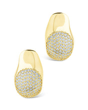 Load image into Gallery viewer, Wesley CZ Statement Huggie Hoop Earrings