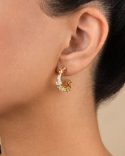 Load image into Gallery viewer, Keziah Geo Cut CZ Hoops