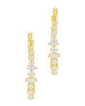 Load image into Gallery viewer, Aaliyah CZ Hoop Earrings