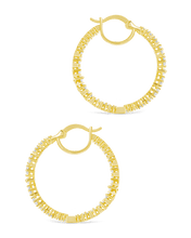 Load image into Gallery viewer, Aaliyah CZ Hoop Earrings