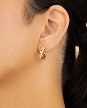 Load image into Gallery viewer, Juliana CZ Hoop Earrings