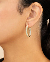 Load image into Gallery viewer, Melba Pave CZ Hoops