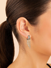 Load image into Gallery viewer, Jenna Triple Spike Dangle Huggies