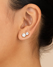 Load image into Gallery viewer, Sterling Silver CZ Stud Earring Set