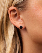Load image into Gallery viewer, Sterling Silver 7mm Rainbow CZ Studs