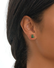Load image into Gallery viewer, Sterling Silver CZ Cluster Studs