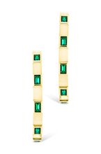 Load image into Gallery viewer, Sterling Silver Asher Flat Polished Hoops