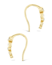 Load image into Gallery viewer, Sterling Silver Talia CZ Bezel Crawler Earrings