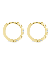 Load image into Gallery viewer, Sterling Silver Blakelyn Micro Hoops
