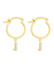 Load image into Gallery viewer, Sterling Silver Oaklyn Micro Hoops