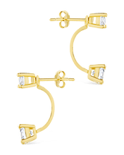 Load image into Gallery viewer, Sterling Silver Brilliant Cut Duo Jackets