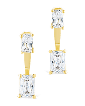 Load image into Gallery viewer, Sterling Silver Emerald Cut Duo Jackets