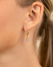 Load image into Gallery viewer, Sterling Silver Matilda Brilliant Cut CZ French Clip Earrings