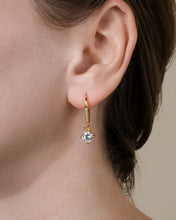 Load image into Gallery viewer, Sterling Silver Matilda Brilliant Cut CZ French Clip Earrings